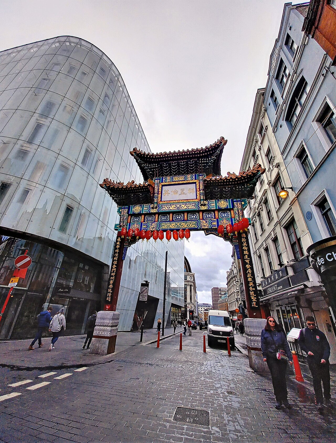 伦敦唐人街牌楼